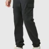 boohooMAN Tall Elasticated Waist Twill Slim Fit Cargo Trouser | Trousers