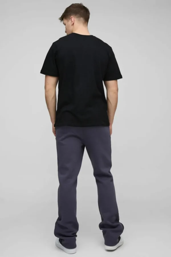 boohooMAN Tall Limited Slim Flare Cargo Gusset Jogger | Joggers