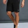 boohooMAN Tall Man Active Gym Zip Pocket Regular Fit 9inch Shorts | Gym Essentials | Gym Shorts