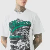 boohooMAN Tall Monaco Moto Print T-shirt | T-Shirts