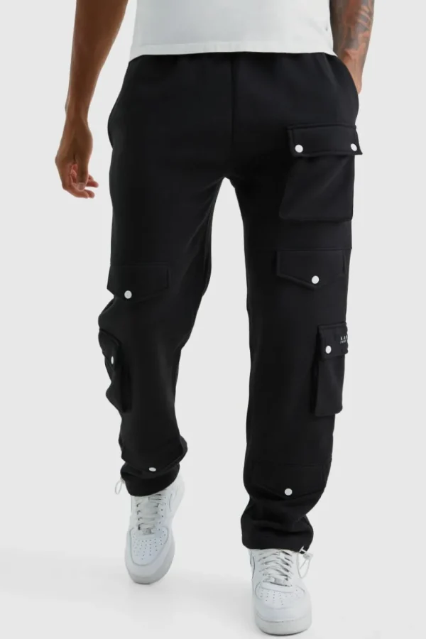 boohooMAN Tall Multi Pocket Cargo Jogger With Cuff | Trousers | Joggers