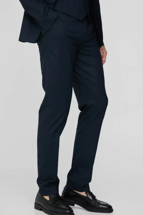 boohooMAN Tall Pinstripe Slim Fit Suit Trouser | Suits & Tailoring | Suits & Tailoring