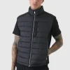 boohooMAN Tall Official Funnel Neck Puffer Gilet In | Man | Coats & Jackets