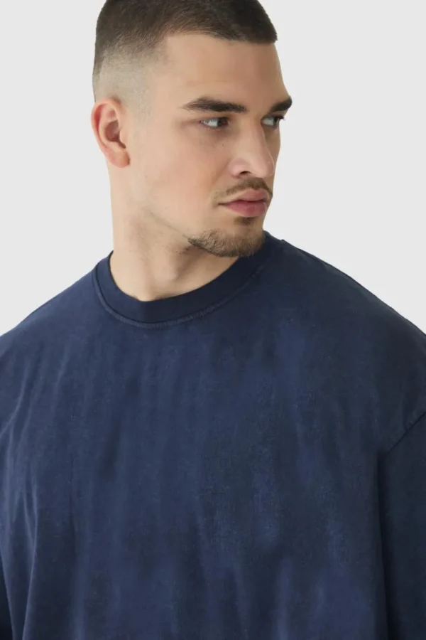 boohooMAN Tall Oversized Acid Wash T-Shirt | T-Shirts