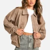 boohoo Tall Oversized Bomber Jacket | Women Shirts | Foundation