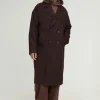 boohooMAN Tall Oversized Drop Shoulder Herringbone Overcoat In | Man | Coats & Jackets