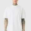 boohooMAN Tall Oversized Extended Neck T-shirt | T-Shirts