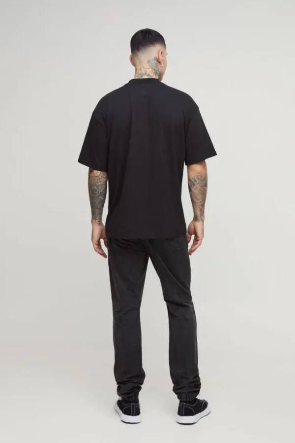 boohooMAN Tall Oversized Extended Neck Basic T-Shirt | T-Shirts