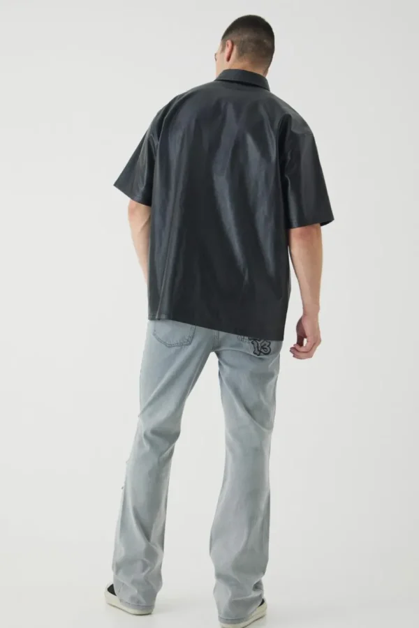 boohooMAN Tall Oversized Rugby Polo Shirt | Shirts | Going Out Shirts