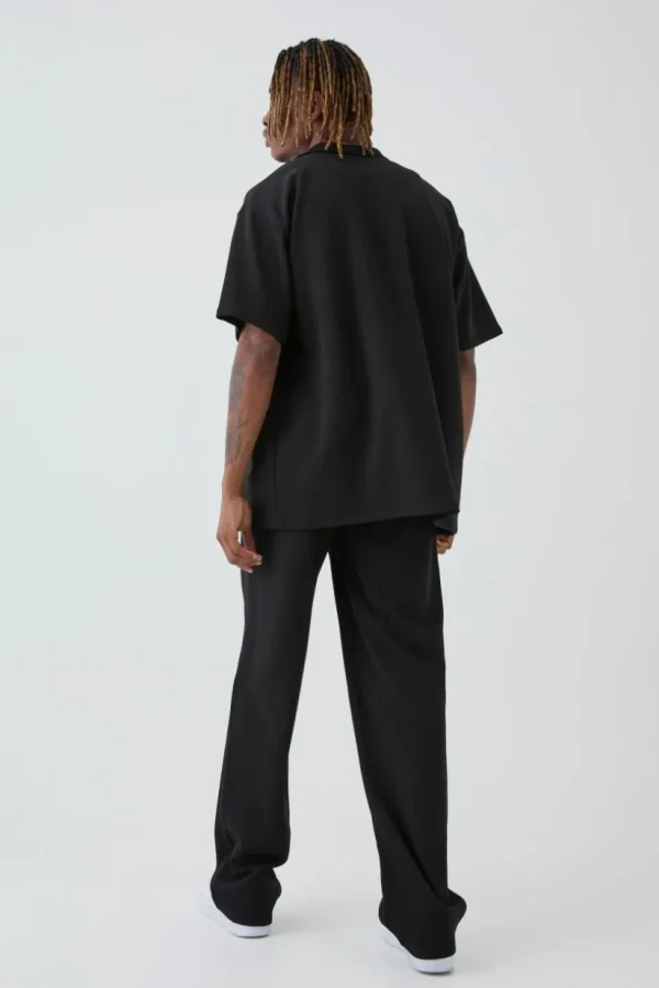 boohooMAN Tall Scuba Twill Oversized Shirt & Trouser Set | Sets & Coords