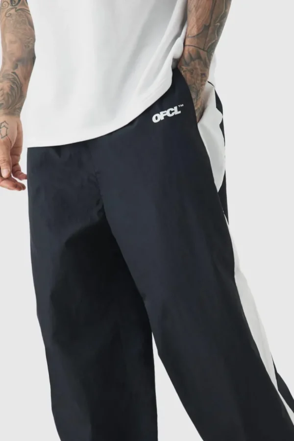 boohooMAN Tall Side Panel Track Pants in | Trousers