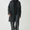 boohooMAN Tall Single Breasted Overcoat In | Man | Coats & Jackets