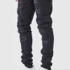 boohooMAN Tall Skinny Stacked Distressed Ripped Jeans | Denim | Going Out Denim