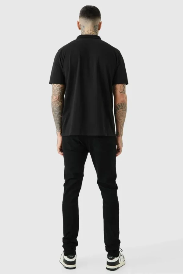 boohooMAN Tall Skinny Stretch Rip And Repair Jeans | Denim | Going Out Denim