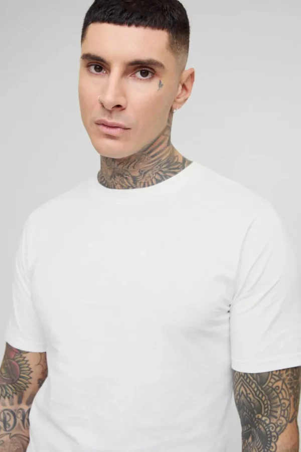 boohooMAN Tall Slim Fit Basic T-Shirt | T-Shirts