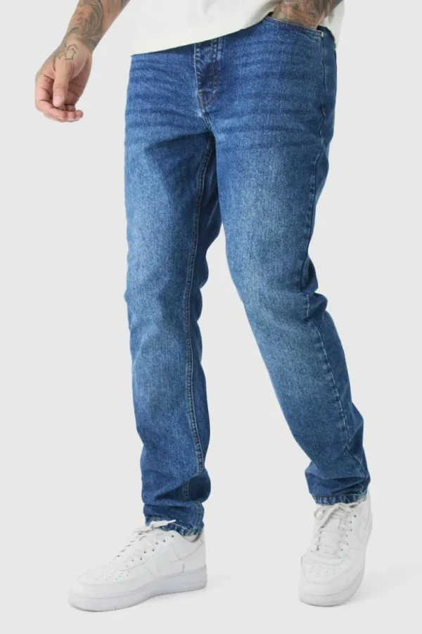 boohooMAN Tall Slim Rigid Jeans | Denim | Going Out Denim