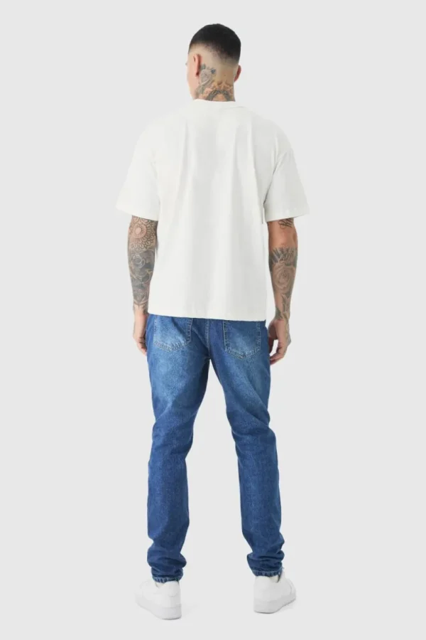 boohooMAN Tall Slim Rigid Jeans | Denim | Going Out Denim