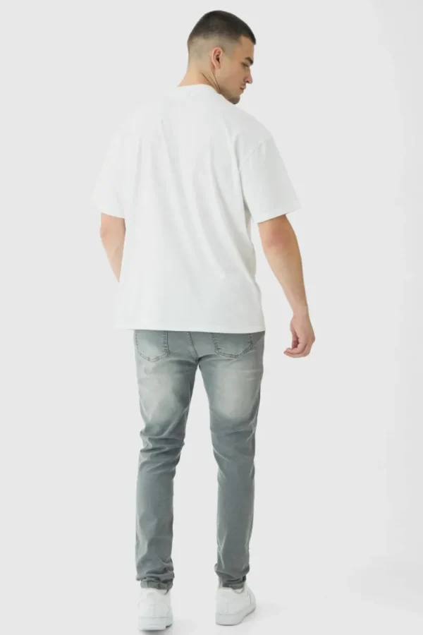 boohooMAN Tall Slim Rigid Jeans | Denim | Going Out Denim