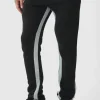 boohooMAN Tall Stacked Fit Gusset Jogger | Trousers | Joggers