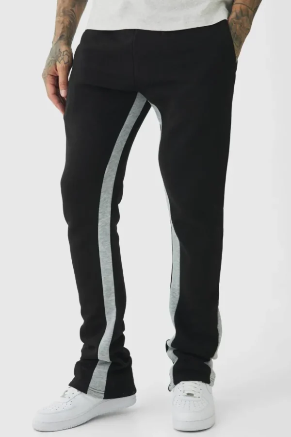 boohooMAN Tall Stacked Fit Gusset Jogger | Trousers | Joggers