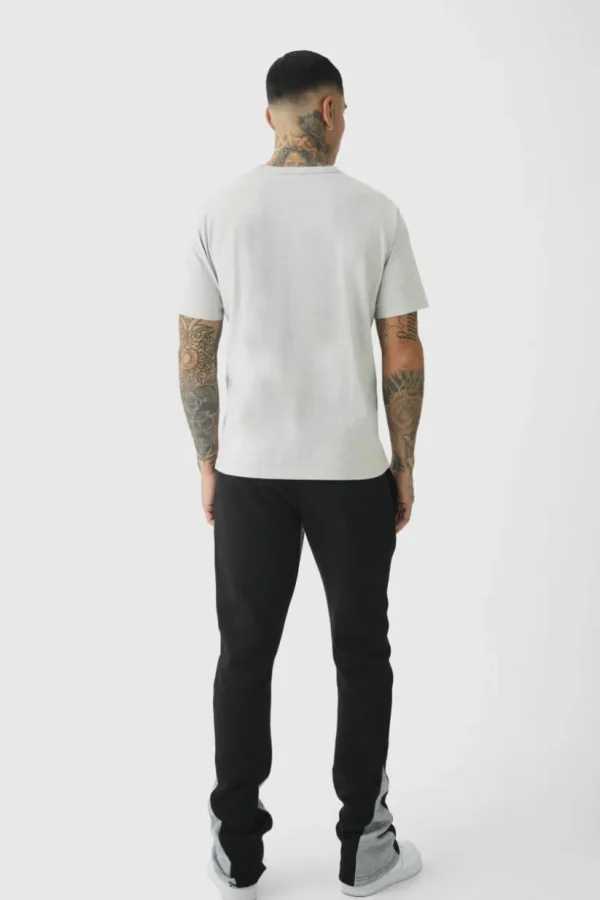 boohooMAN Tall Stacked Fit Gusset Jogger | Trousers | Joggers