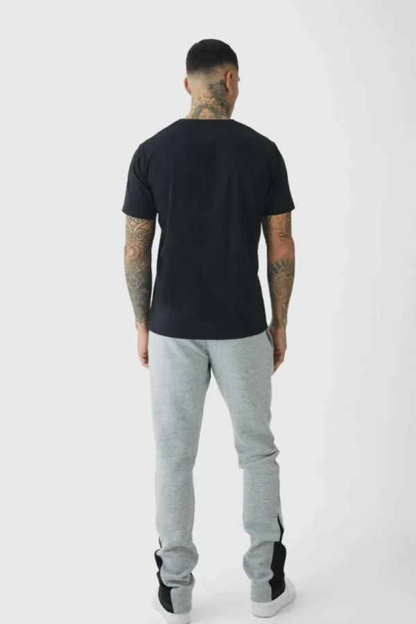 boohooMAN Tall Stacked Fit Gusset Jogger | Trousers | Joggers