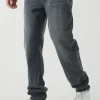 boohooMAN Tall Straight Rigid Jeans | Denim | Going Out Denim