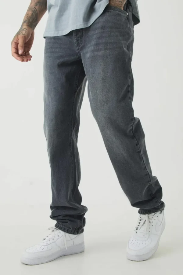 boohooMAN Tall Straight Rigid Jeans | Denim | Going Out Denim