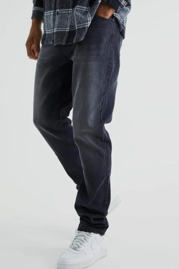 boohooMAN Tall Straight Rigid Jeans | Going Out | Trousers