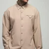 boohooMAN Tall Stretch Woven Pocket Detail Oversized Shirt | Going Out | Shirts