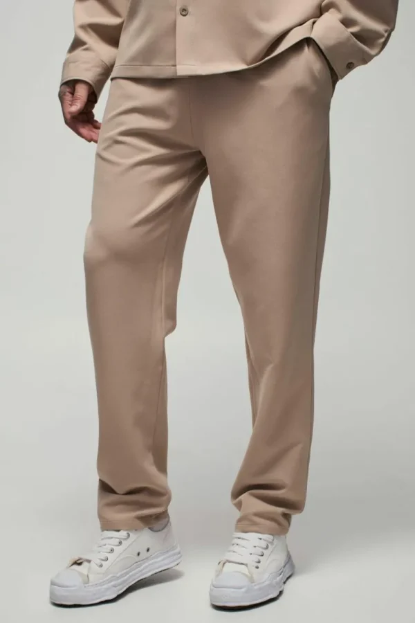 boohooMAN Tall Stretch Woven Tapered Trousers | Going Out | Trousers