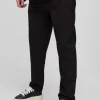 boohooMAN Tall Stretch Woven Tapered Trousers | Trousers