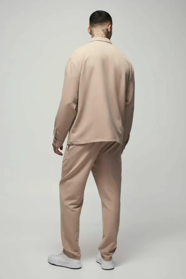 boohooMAN Tall Stretch Woven Tapered Trousers | Going Out | Trousers