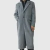 boohooMAN Tall Super Relaxed Hybrid Hooded Wool Overcoat | Man | Coats & Jackets