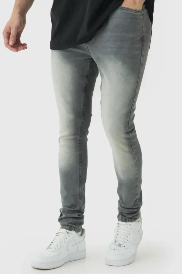 boohooMAN Tall Super Skinny Stretch Jeans | Denim | Going Out Denim