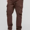 boohooMAN Tall Tapered Fit Cargo Trousers in | Trousers