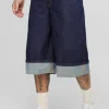 boohooMAN Tall Turn Up Parachute Jorts | Trousers | Shorts