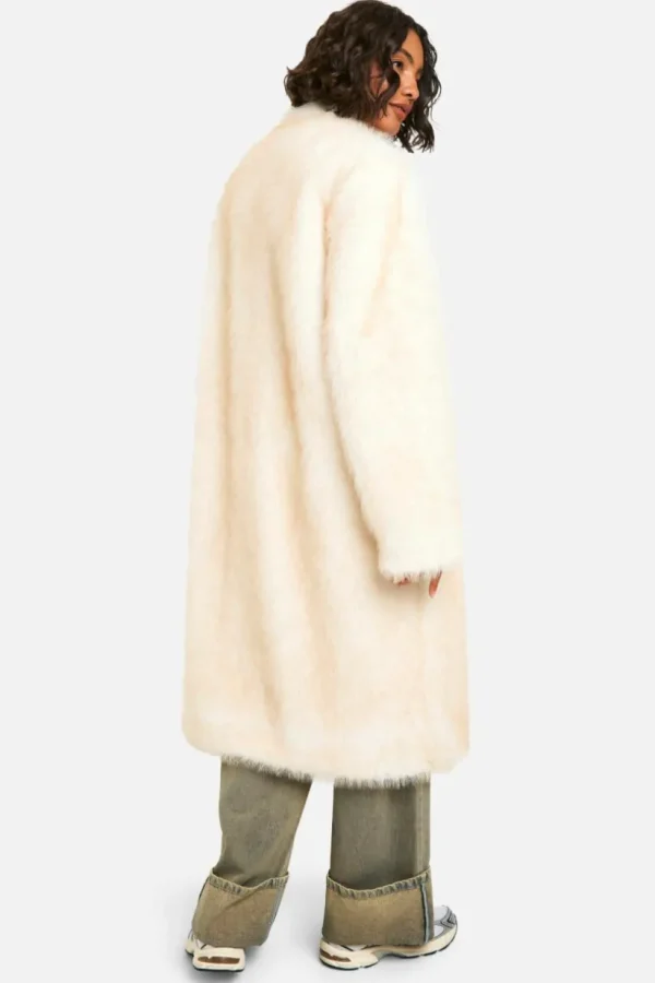 boohoo Tall Vintage Look Faux Fur Midaxi Jacket | Women Shirts | Foundation