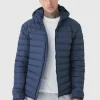 boohooMAN Tall Zip Through Hooded Puffer Jacket In | Man | Coats & Jackets