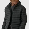 boohooMAN Tall Zip Through Hooded Puffer Jacket In | Man | Coats & Jackets