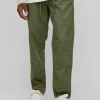 boohooMAN Tapered Chinos With Drawcords In | Trousers