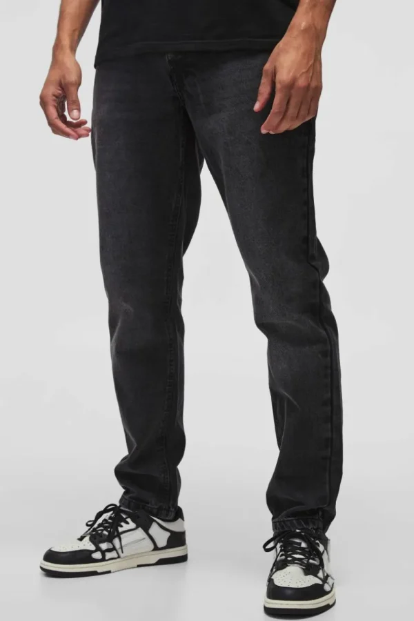 boohooMAN Tapered Rigid Jean in | Denim | Going Out Denim