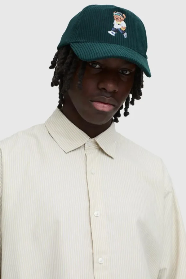 boohooMAN Teddy Cord Cap | Hats & Caps