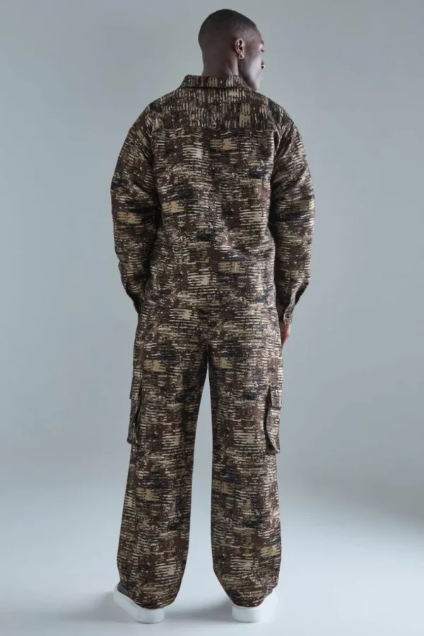 boohoo Textured Camo Patch Pocket Set | Sets & Coords