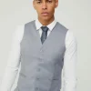 boohooMAN Textured Waistcoat | Suits & Tailoring | Suits & Tailoring