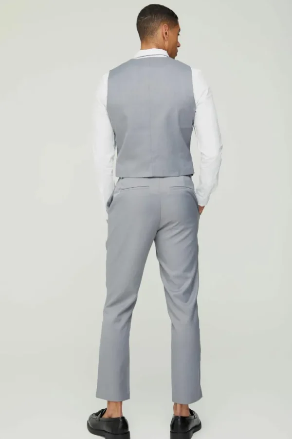 boohooMAN Textured Waistcoat | Suits & Tailoring | Suits & Tailoring