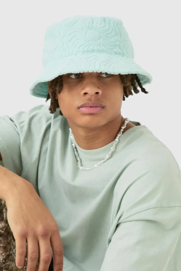 boohooMAN Towelling Bucket Hat In | Hats & Caps