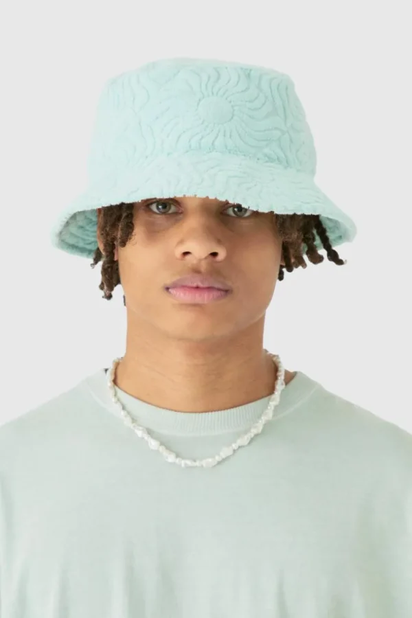 boohooMAN Towelling Bucket Hat In | Hats & Caps