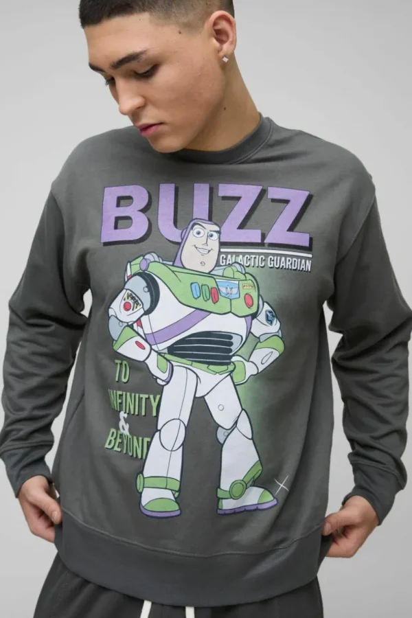 boohooMAN Toy Story Buzz License Print Sweatshirt | Hoodies & Sweats