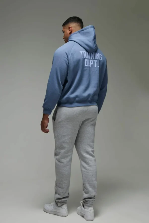 boohooMAN Training Dept Boxy Hoodie | Gym Hoodies | Gym Clothes